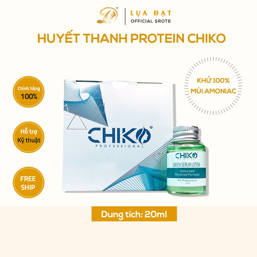 Huyết thanh protein siêu phục hồi tóc,khử mùi hoá chất CHIKO (Chai lẻ 20ml)