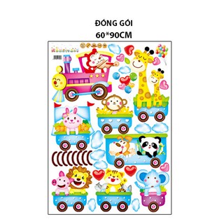 Decal dán tường - Đoàn tàu Thomas -MJ7001