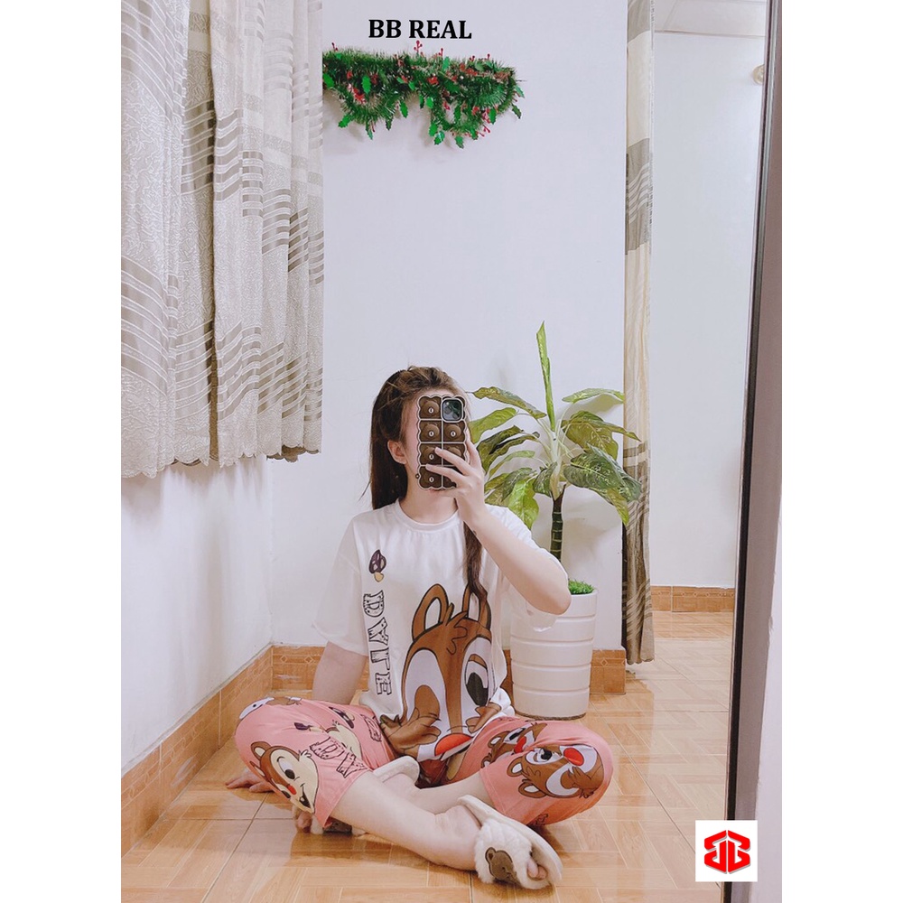 Đồ Bộ Mặc ở Nhà Bộ Đồ Ngủ Nữ Quần Dài Pijama Thun Lạnh Đẹp [CODE 33-36] Freesize Từ 45-60Kg - BB REAL