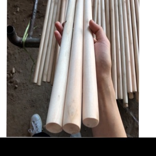 Thanh gỗ tròn đường kính 2cm, phụ kiện macrame