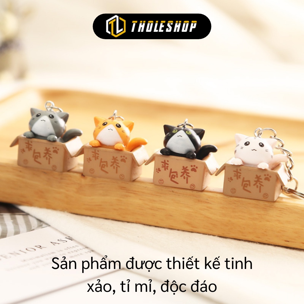 Móc Khóa Mèo - Móc Khóa Hình Mèo Con Bỏ Trong Hộp Trang Trí Túi Xách, Balo 9410