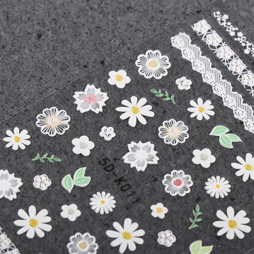 Miếng Dán Trang Trí Móng Tay Hình Hoa Bướm 3D DIY