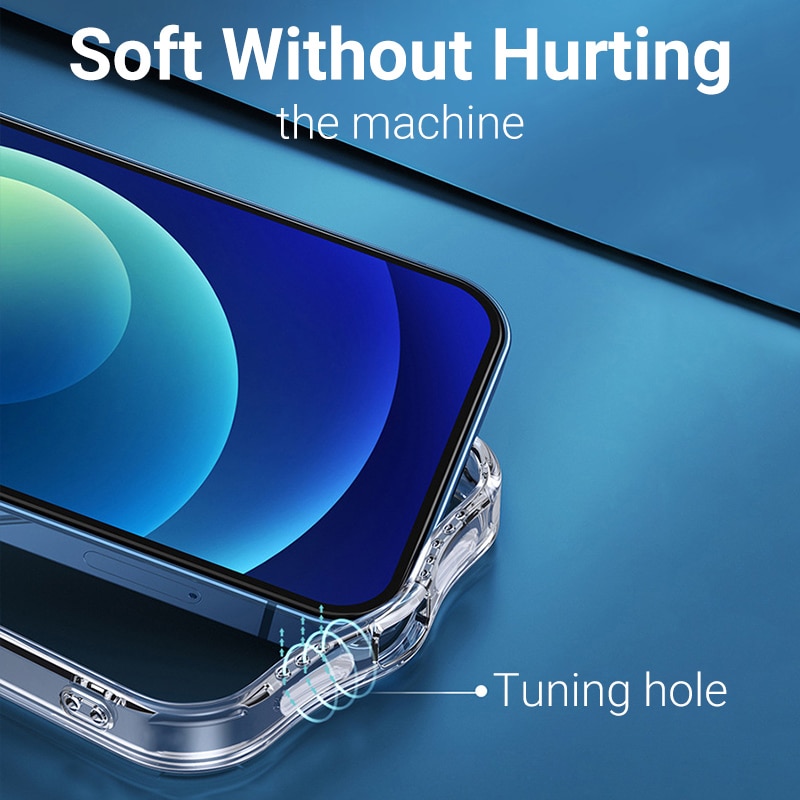 Ốp điện thoại trong suốt nam châm chuyên dụng thích hợp cho Iphone 12 11 pro max