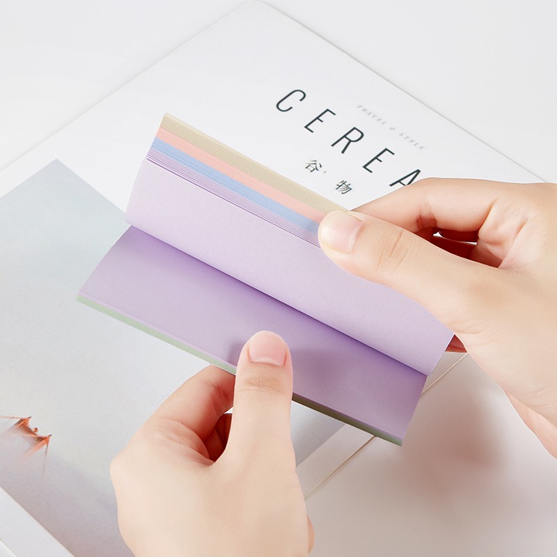 Sticky Note 5 màu Macaron - 100 tờ đủ size Baoke, sản phẩm chất lượng cao và được kiểm tra kỹ trước khi giao hàng