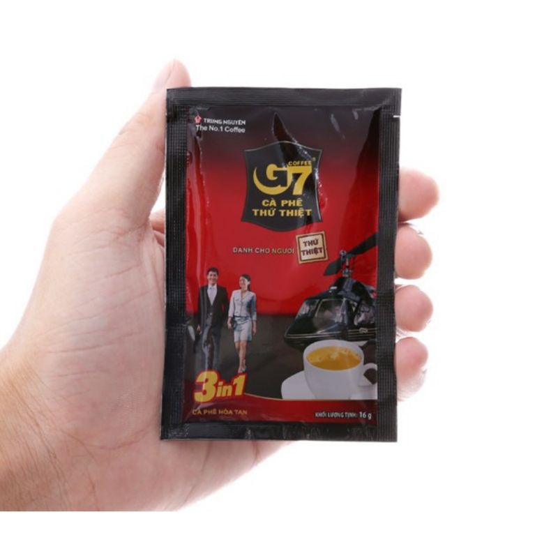 Cà phê hoà tan G7 hộp 21 gói x 16g 3in1 date mới