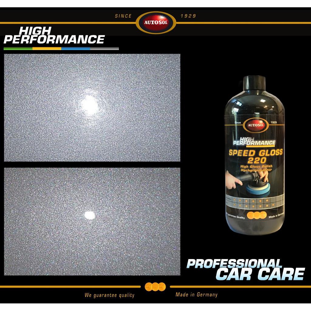 PASTE ĐÁNH BÓNG BƯỚC 2 BÓNG NHANH TỪ ĐỨC AUTOSOL SPEED GLOSS 220 #6220 1000ML