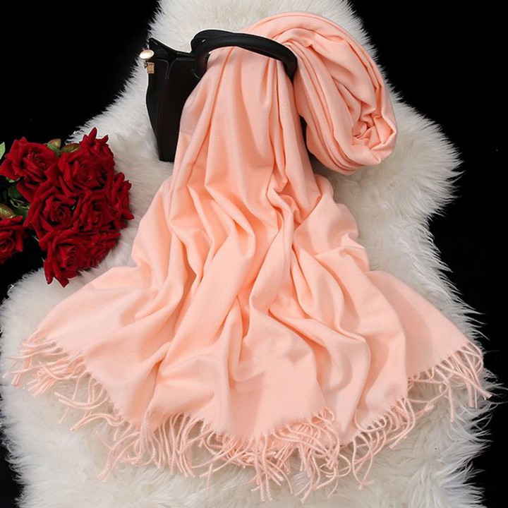 Khăn quảng cổ Cashmere chất len dệt mịn thời trang cao