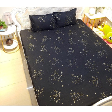 Ga Giường Cotton Poly,Drap Trải Nệm[80cmx2m,1mx2m]Mẫu Tùy Chọn-HCM[mẫu cung hoàng đạo]