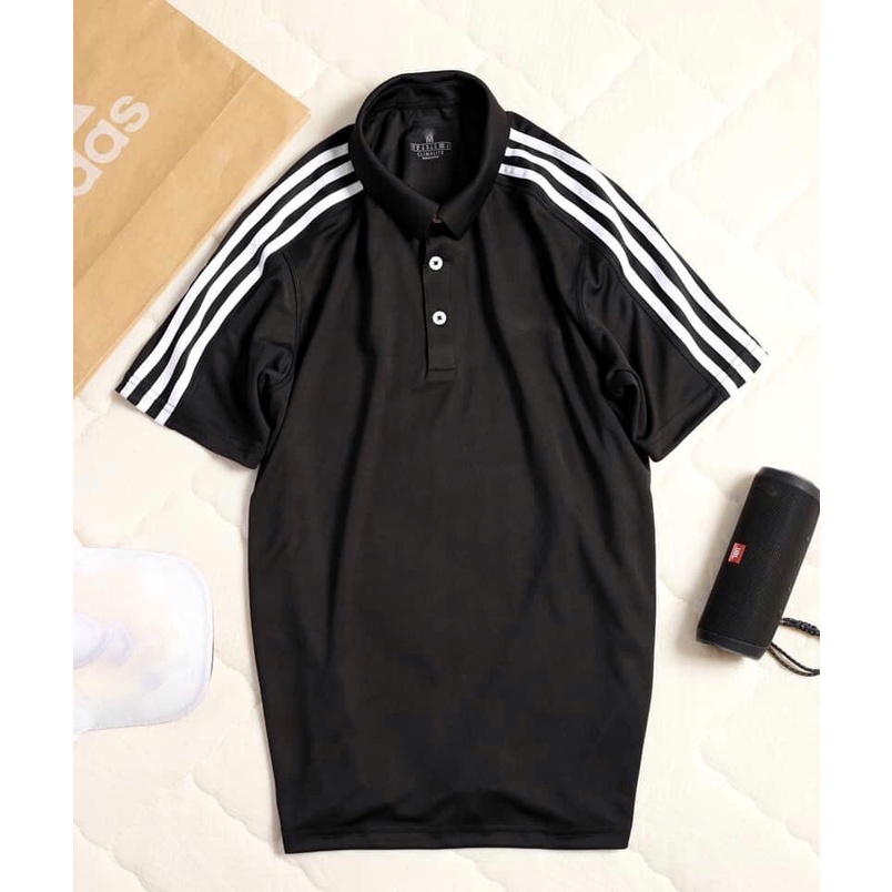Áo polo nam 3 sọc vai thể thao chất vải nhập ngoại cực sang và chuẩn form