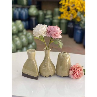 Bộ 3 lọ hoa bình hoa mini hoả biến giá rẻ chất lượng