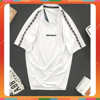 Áo Thun Thể Thao Nam ✅FREESHIP – HÀNG CHẤT✅ Cổ Tròn In Chữ, Vai Viền Cách Điệu, Chất Liệu Thun Thể Thao Cao Cấp - T4M