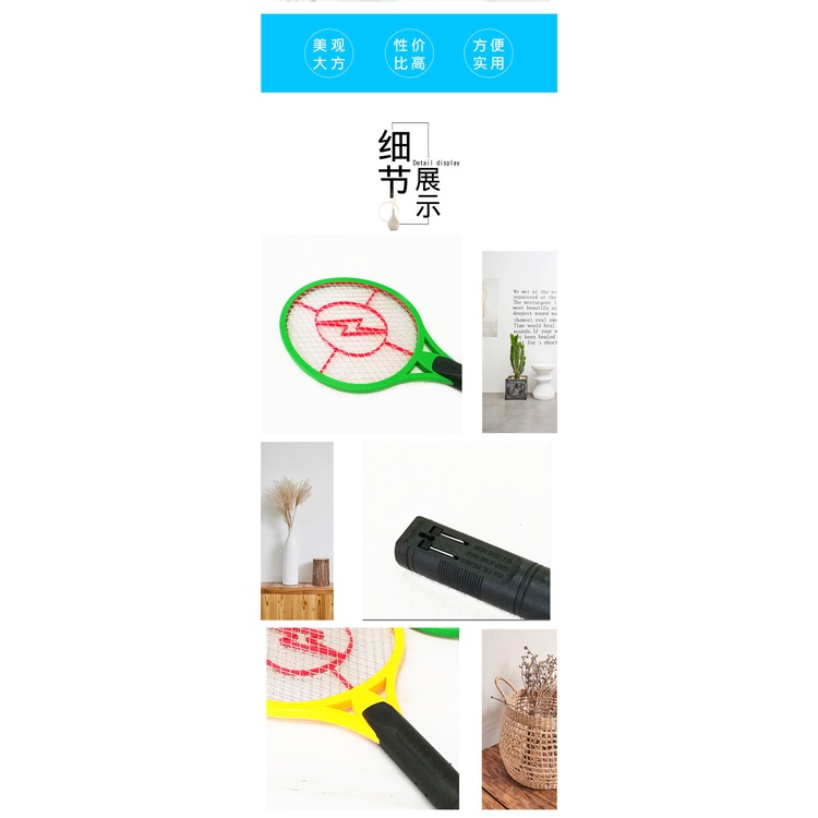 Vợt Muỗi Tích Hợp Đèn Led Và Đèn Báo Sạc Tiện Dụng