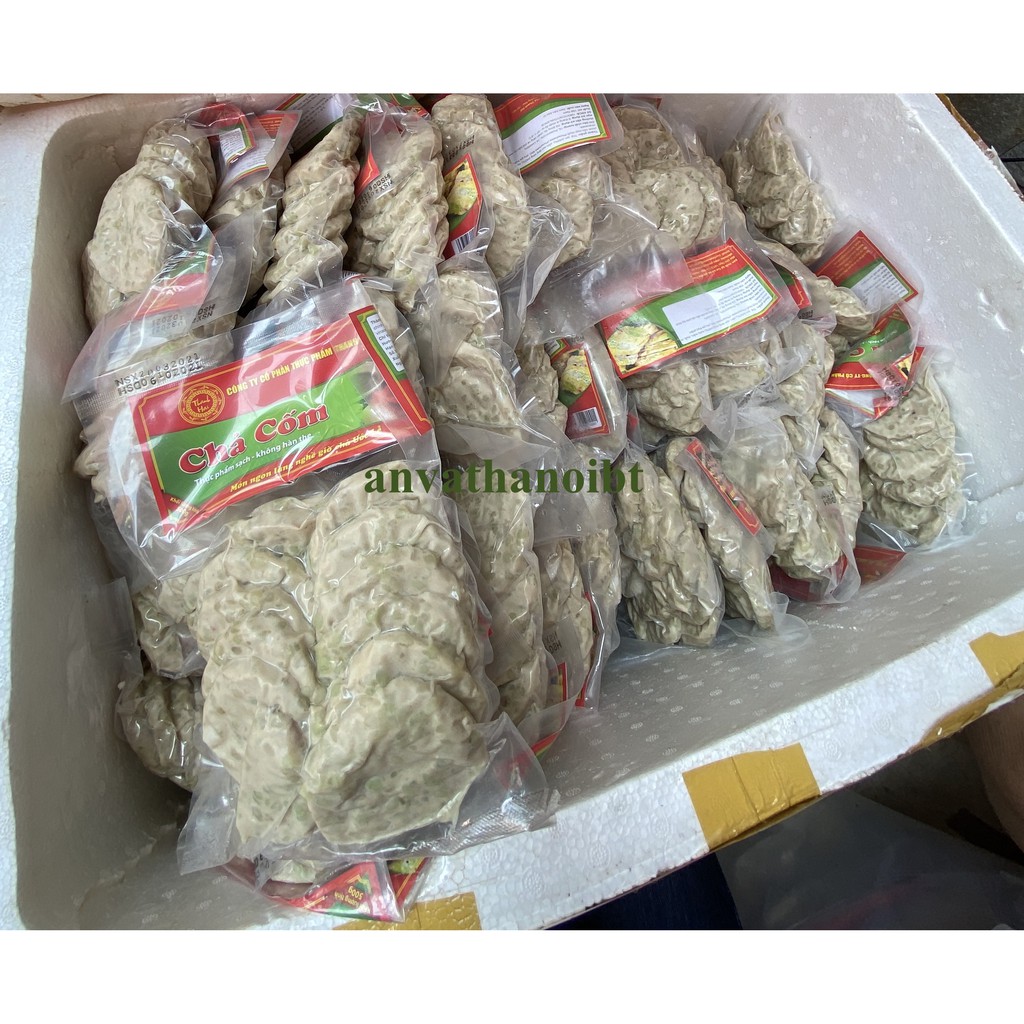 Chả cốm Hà Nội chưa chiên