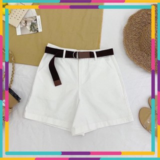 Quần Short kaki lưng siêu cao - cherrystore1996