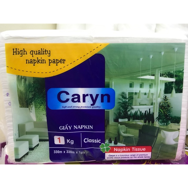 Khăn giấy ăn ô vuông to Caryn 33*33