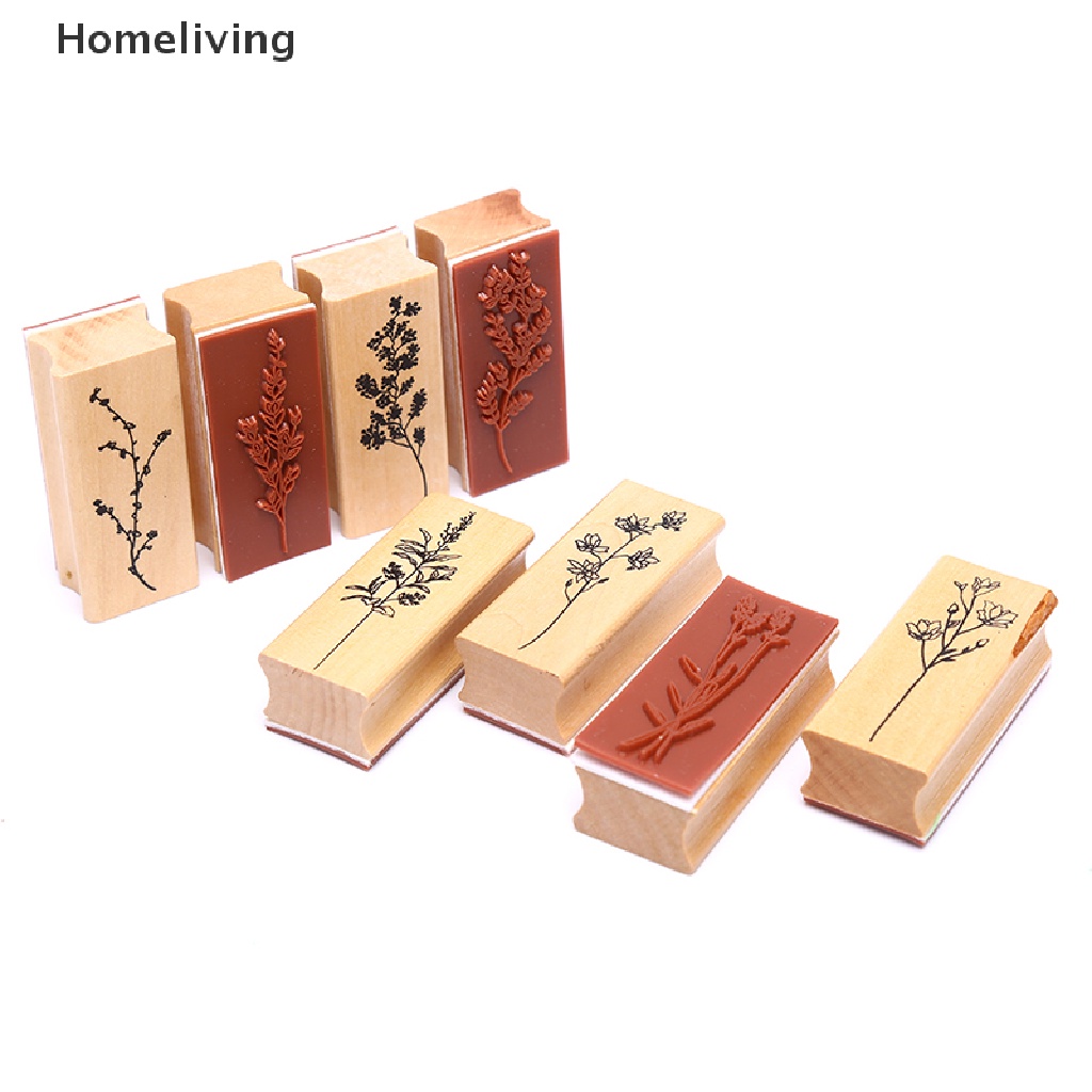 Con Dấu Gỗ In Hình Cây Cối Phong Cách Vintage Trang Trí Sổ Tay DIY