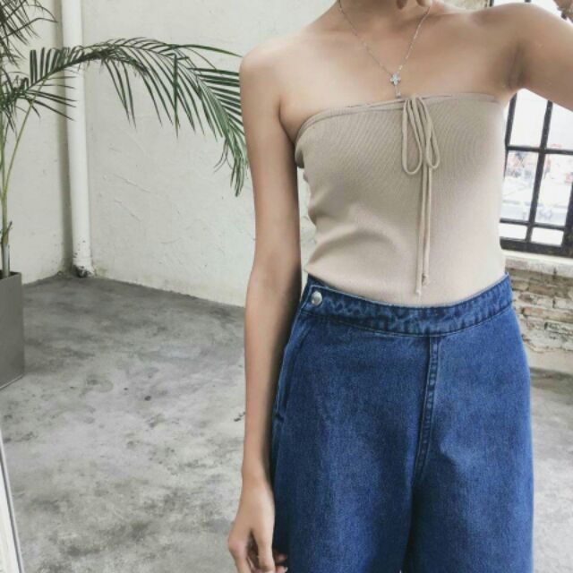 (Sẵn) Quần jean suông ống rộng lưng cao - quần culottes jeans cao cấp (hình thật ở cuối) | BigBuy360 - bigbuy360.vn