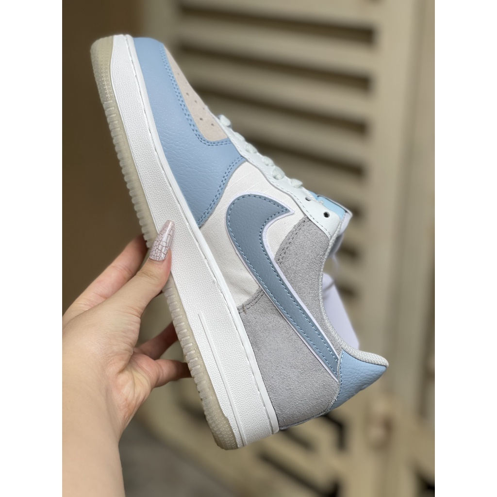 Giày_Nike AF1 Xám Xanh, Giày_Nike Air Force 1 &quot;Low Light Amory Blue&quot; LikeAU DMàu Mới Cao Cấp Full Size PK