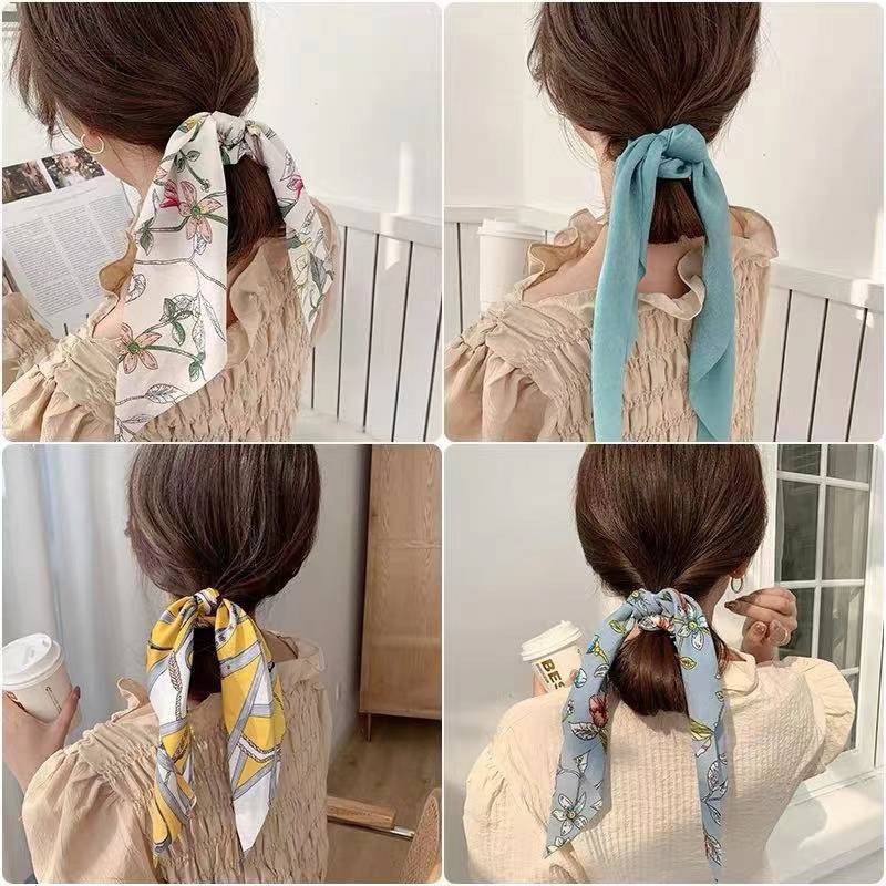 Dây buộc tóc họa tiết hoa thời trang dành cho nữ