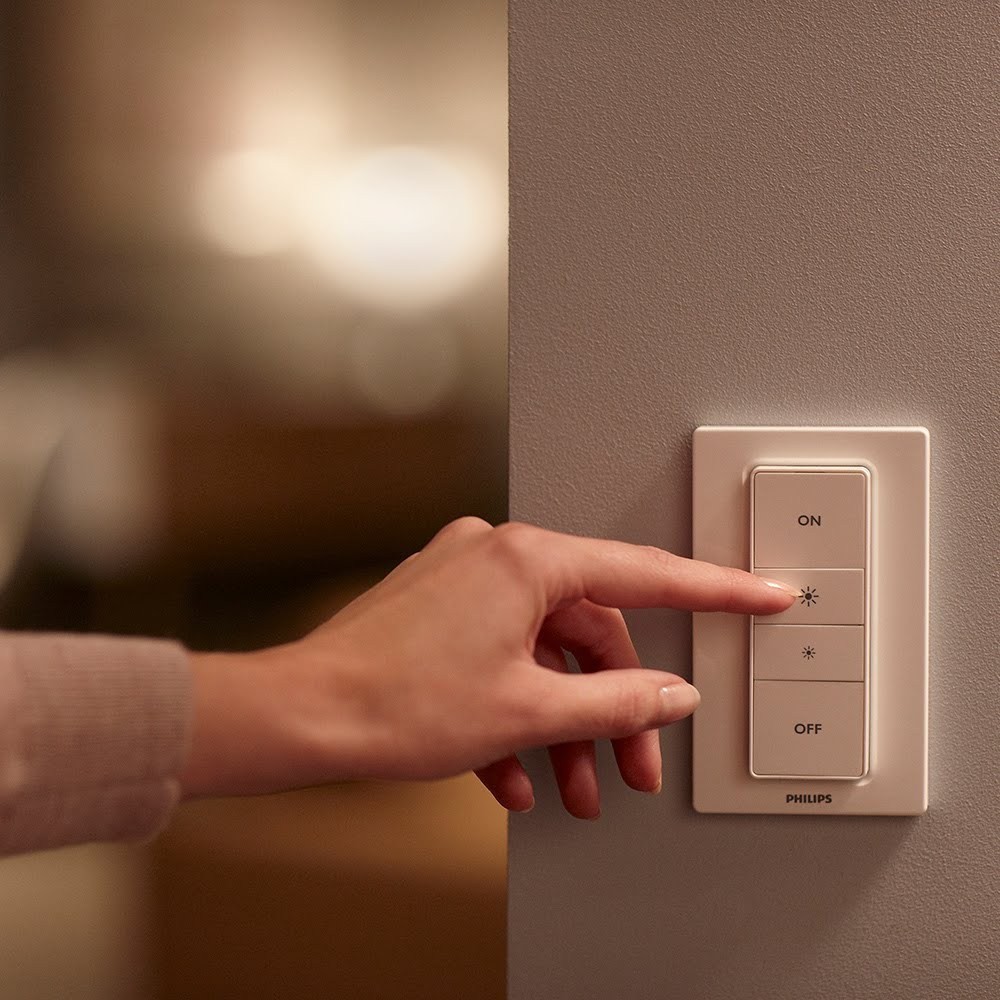 Điều khiển không dây Philips Hue Dimmer Switch - điều khiển đèn và ngữ cảnh thông minh