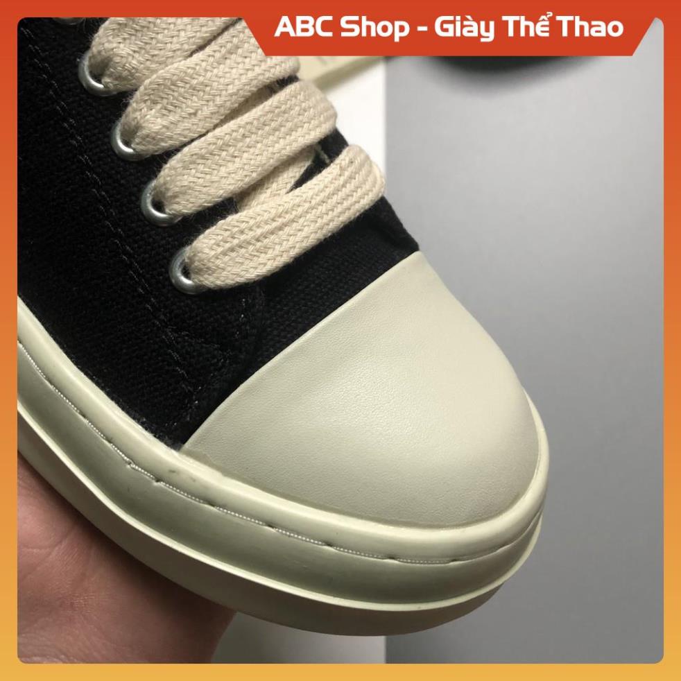 [FreeShip + Xả Giá Sốc] Giày Sneaker Rick Owen Đế Thơm Hương Vani, Giầy Ro đen đế kem Nam Nữ full bill box