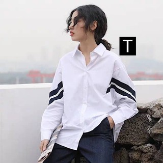 Áo sơ mi phối tay đen_tr4280