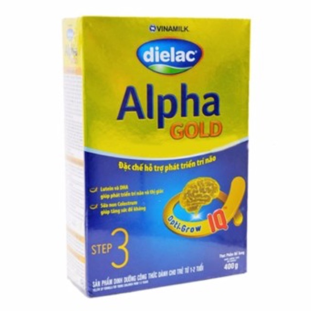 Combo 3 hộp Sữa bột Vinamilk Dielac Alpha Gold Step 3 - Hộp giấy 400g