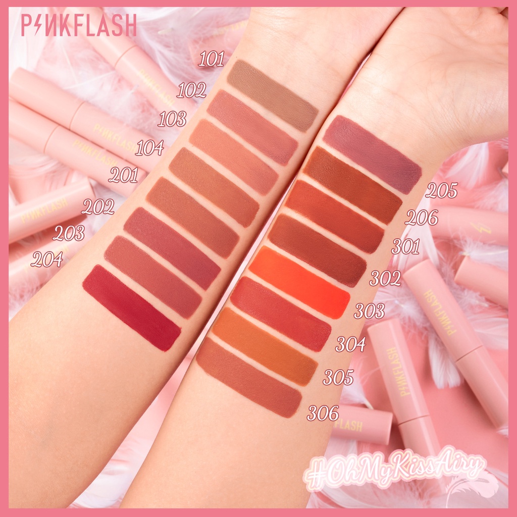 Son Môi Pinkflash PF-M01 3g Màu Lì Lâu Trôi Chống Thấm Nước Dưỡng Ẩm Độc Đáo
