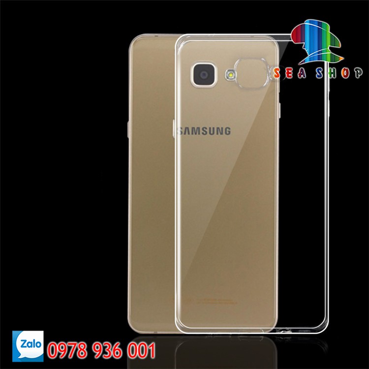 Ốp lưng Samsung Galaxy A9 Pro 2016 Nhựa dẻo - trong suốt - Kính cường lực full màn hình 9D