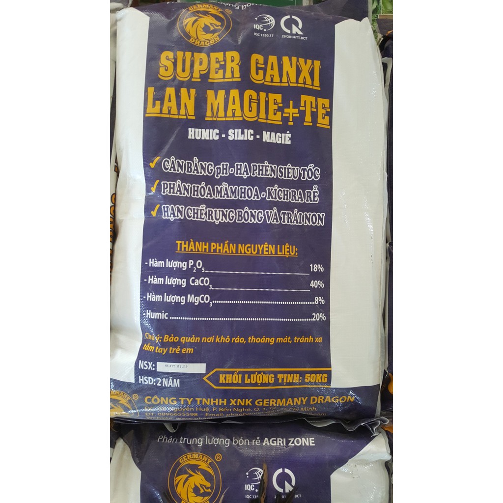 Phân bón SUPER CANXI LAN MAGIE + TE - Túi Zip 1Kg