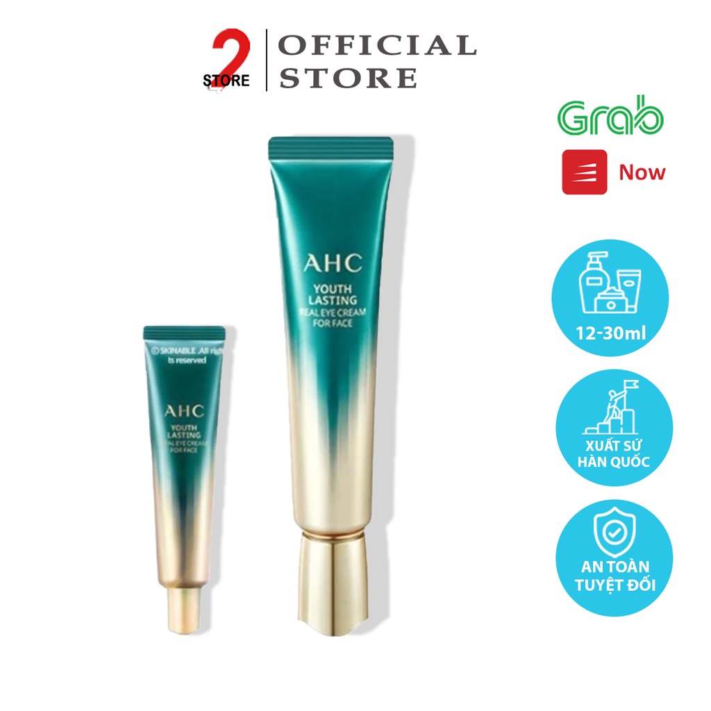 Kem Mắt AHC Ageless Real Eye Cream For Face 12ml &30ml Hàn Quốc.