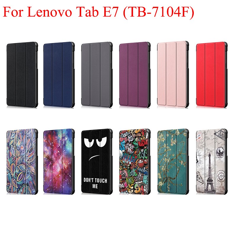 Bao Da Máy Tính Bảng Nắp Lật Làm Giá Đỡ Cho Lenovo Tab E7 7.0 "Tb-7104F 7104 Ốp