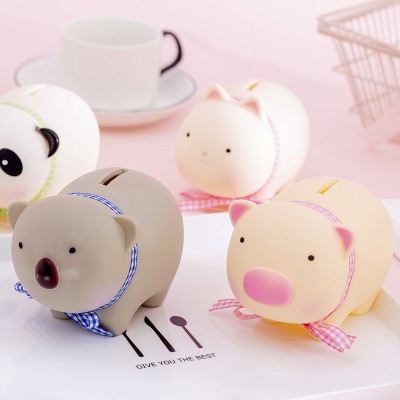 Heo gấu thỏ tiết kiệm mở đầu OTK3 nhựa thú tiết kiệm nhựa