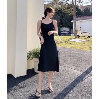 ĐẦM XOÈ LỤA 2 DÂY CỔ ĐỔ