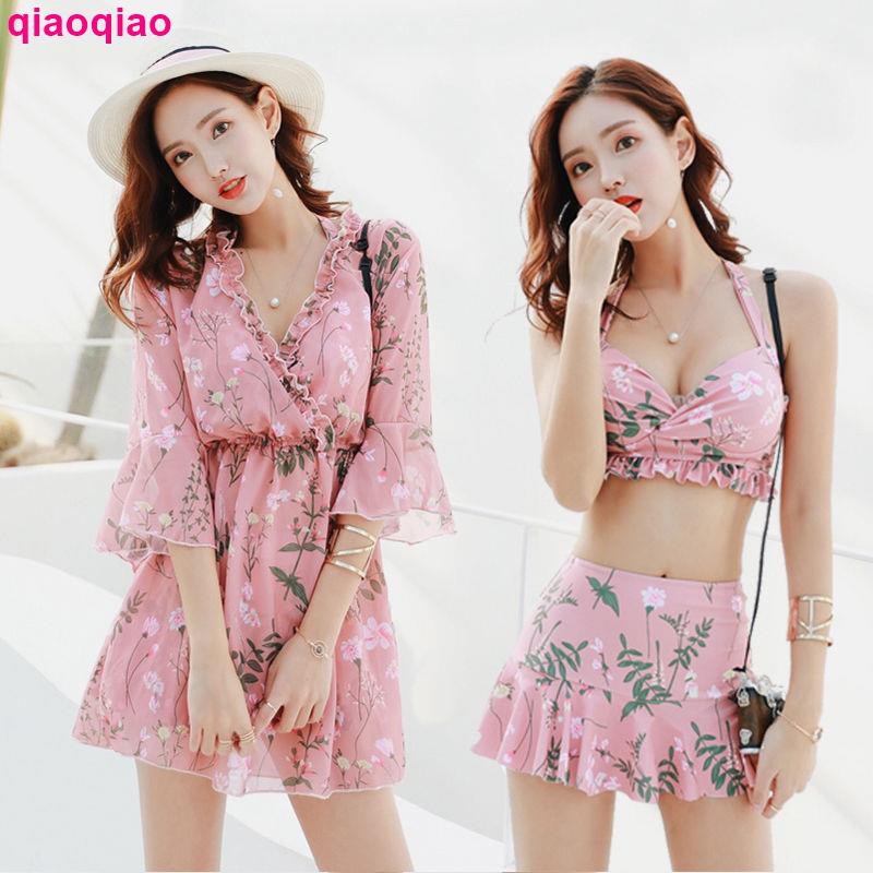 Bộ Đồ Bơi Ba Mảnh Thời Trang 2021 Cho Nữ
