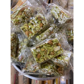 Cốm Nếp Lá Dứa Đậu Phộng - Túi 500gr