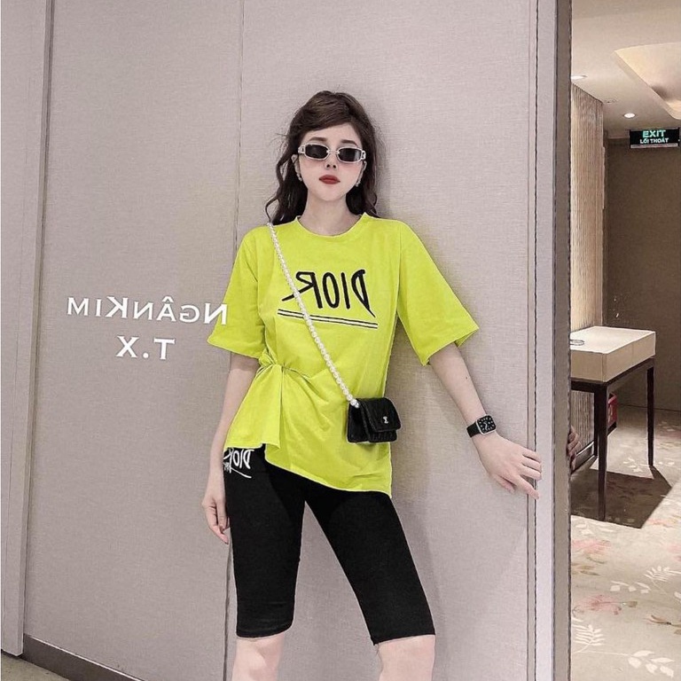 Sét áo phông Di or + quần legging lửng HARI0321