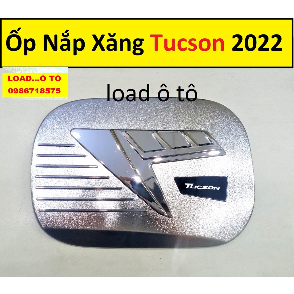 Ốp Nắp Bình Xăng Xe Huyndai Tucson 2022-2023 Mạ Crom Sáng Bóng