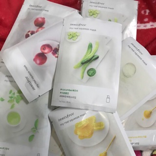 Sale 38% combo 10 miếng mặt nạ innisfree mẫu mới 2018