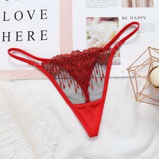 Quần lọt khe hở trước tua rua sexy, quần chip nữ đẹp xuyên thấu gợi cảm DL318