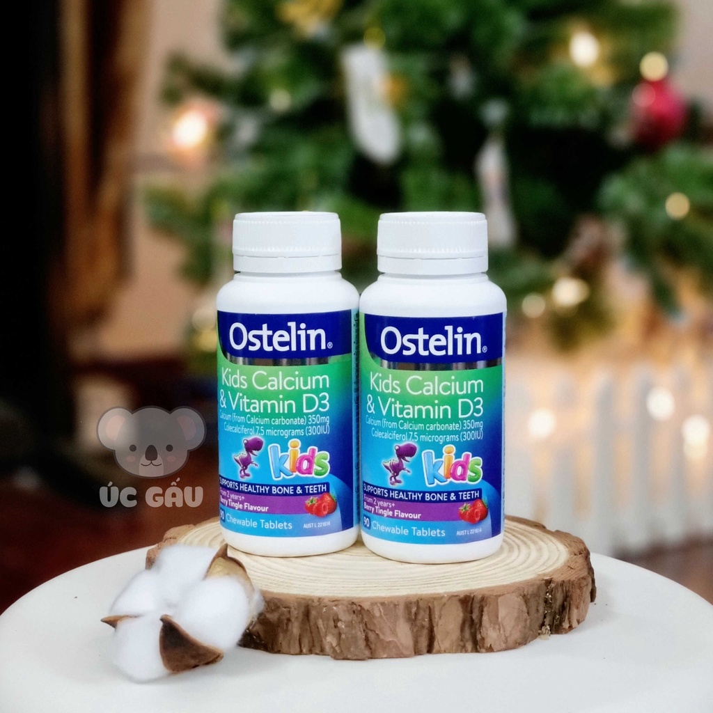 Ostelin viên nhai bổ sung canxi và vitamin D3 cho bé 2Y+