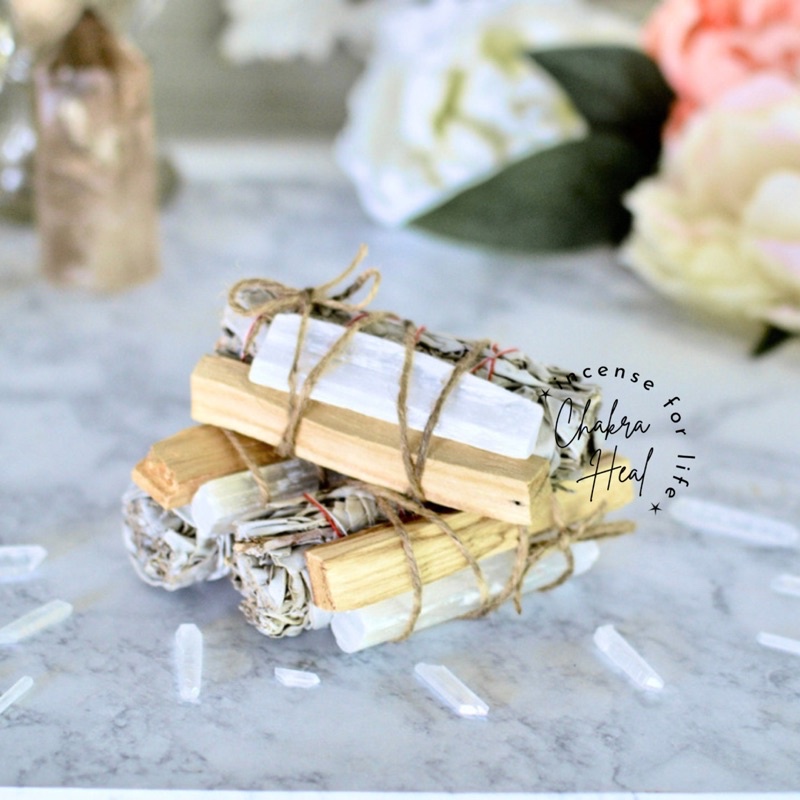 Set Thảo Mộc và Gỗ Palo Santo - Xông Nhà và Thanh Tẩy Năng Lượng l Chakra Heal Incense
