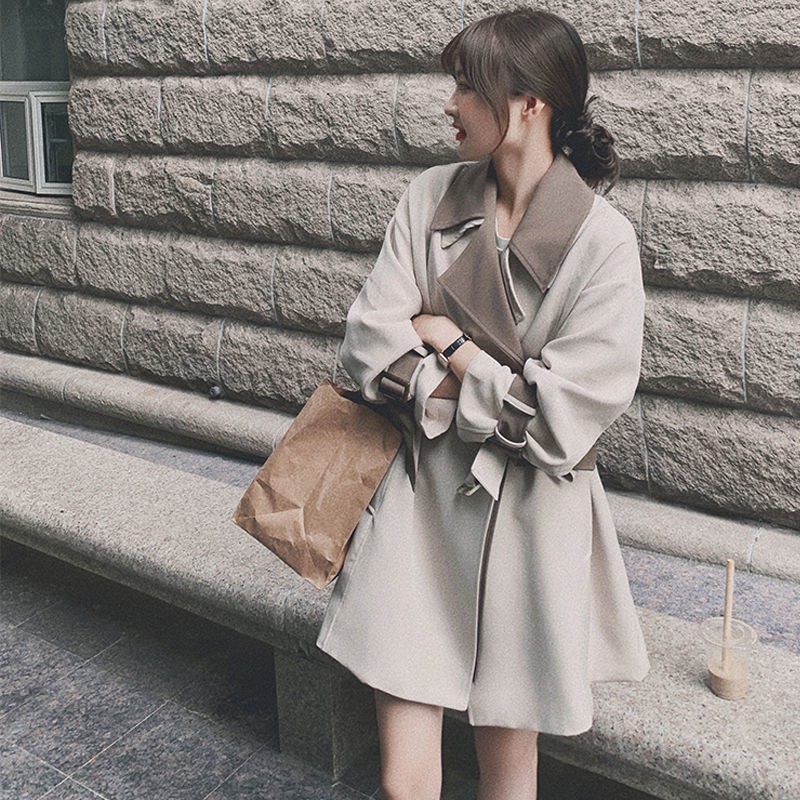 Áo khoác dáng dài chống bụi phiên bản han thời trang xuân thu mới 2021 joker | BigBuy360 - bigbuy360.vn