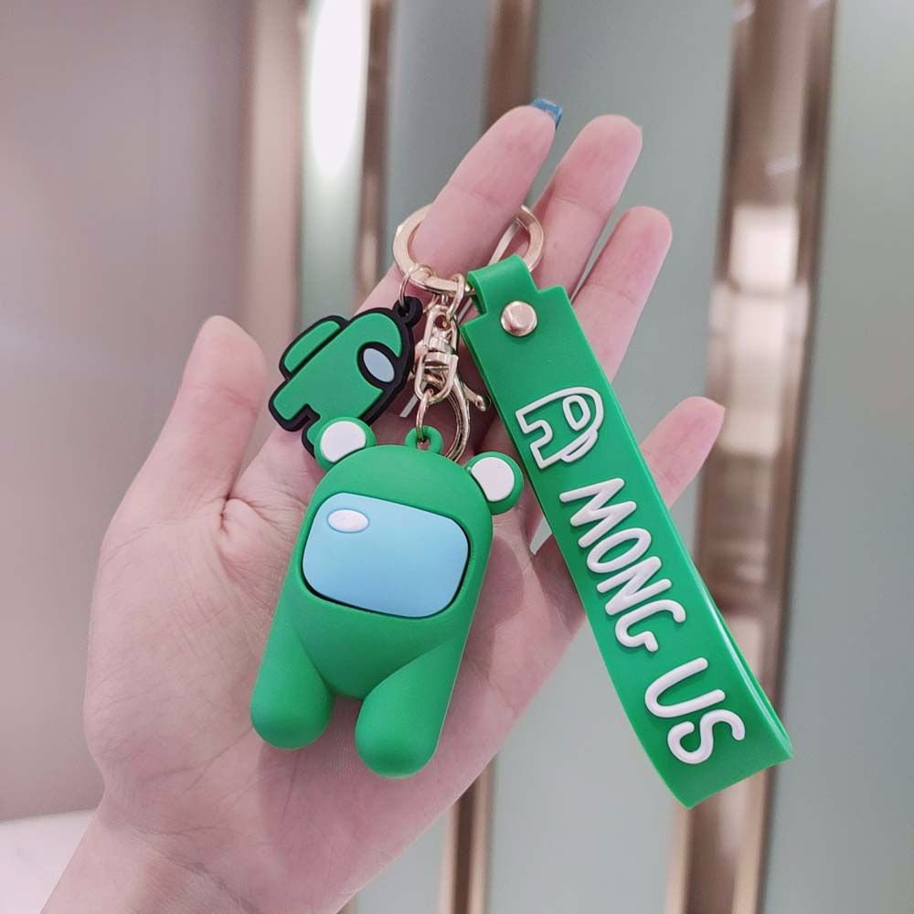 Móc chìa khóa họa tiết hoạt hình Among Us độc đáo đáng yêu