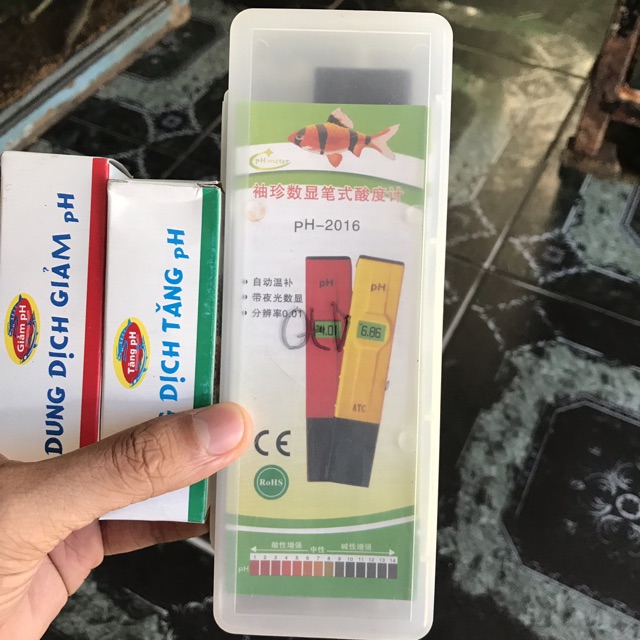 BỘ 3 BÚT ĐO PH VÀ DUNG DỊCH TĂNG GIẢM ĐỘ PH HỒ CÁ