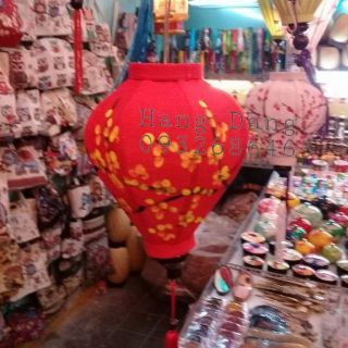 Đèn lồng Hội an vẽ- size 20cm: Hoa đào, hoa mai