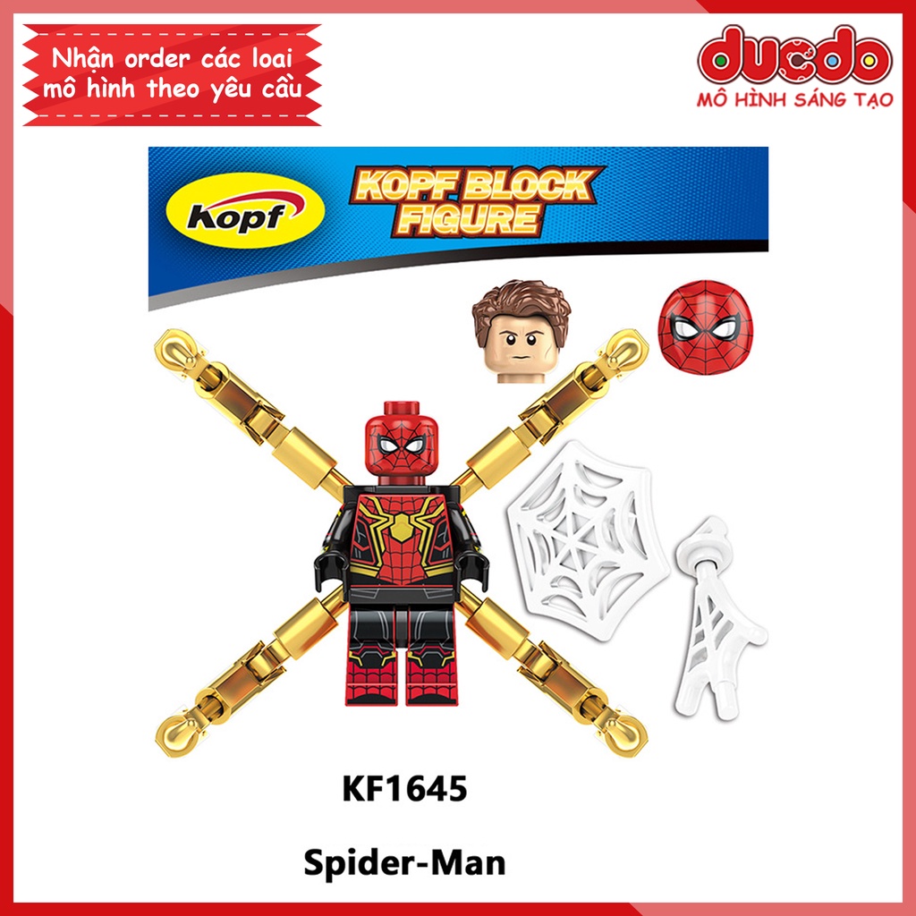 Minifigures nhân vật Spider Man Green Goblin - Đồ chơi Lắp ghép Xếp hình Mini Iron Man Mô hình Koruit KF6153