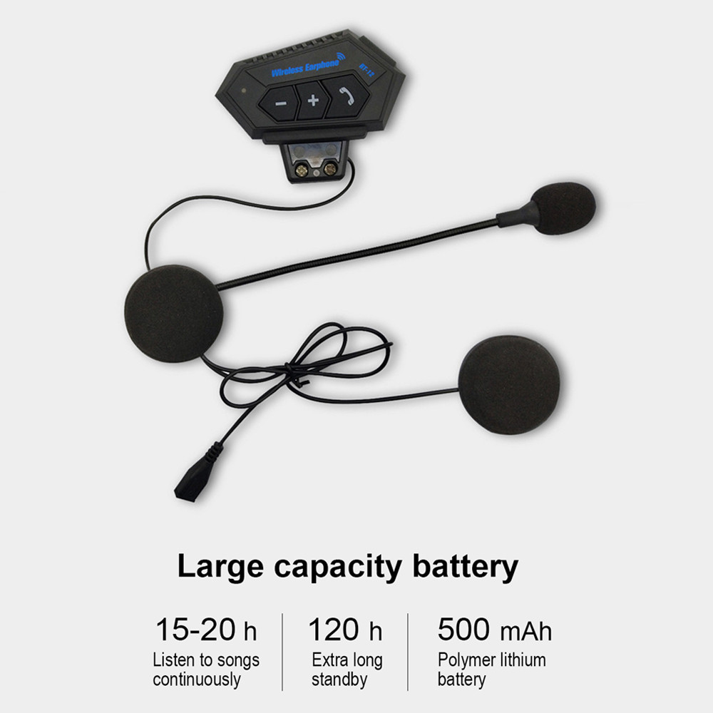 Tai Nghe Chụp Tai Tích Hợp Radio FM Giảm Tiếng Ồn Tiện Dụng Cho Mũ Bảo Hiểm