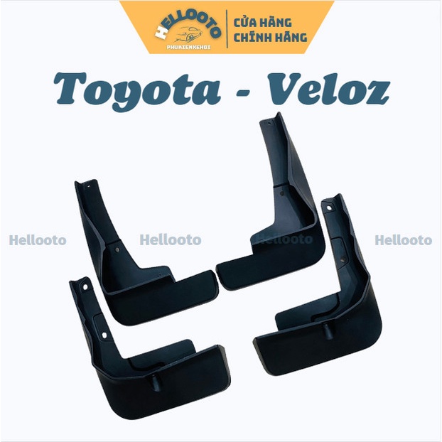 Bộ 4 Chắn Bùn Nhựa Dẻo Xe Toyota Veloz 2022 2023 kèm ốc vít vừa form xe, lắp đặt dễ dàng