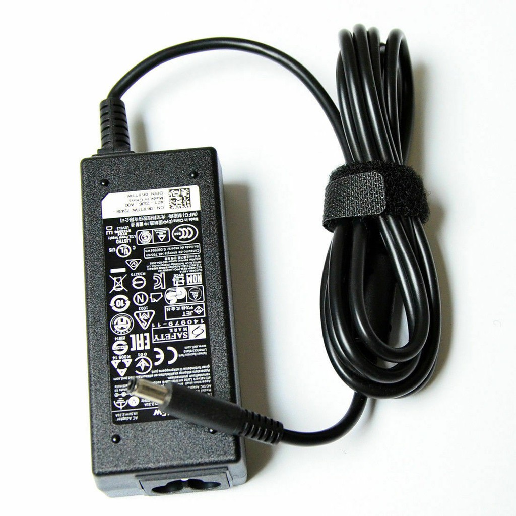 (ADAPTER) SẠC LAPTOP DELL 19.5V-3.34A (65W) (Đầu Kim nhỏ) kích thước đầu ghim (ADAPTER) SẠC 4.5 x 3.0 mm